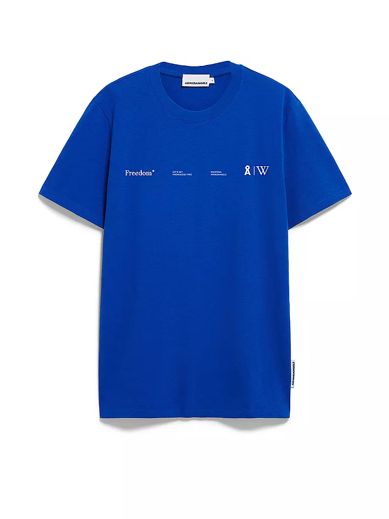 ARMEDANGELS | T-Shirt MAARKOS WIKIPEDIA | Bleu