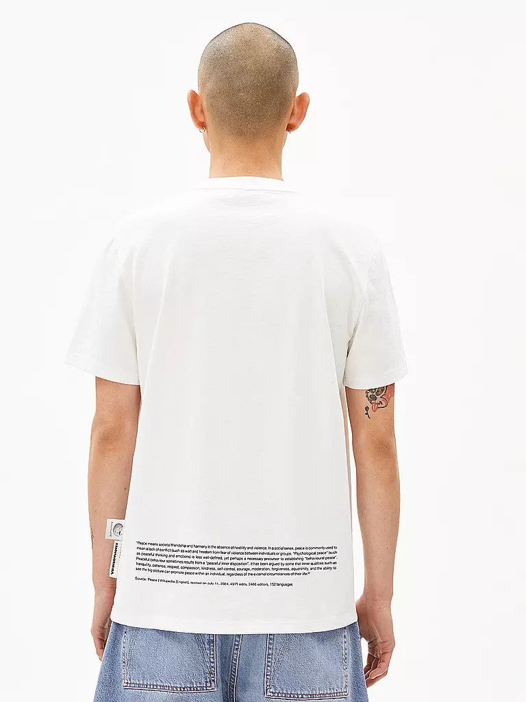 ARMEDANGELS | T-Shirt MAARKOS WIKIPEDIA | Blanc