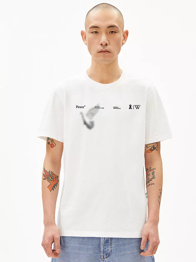 ARMEDANGELS | T-Shirt MAARKOS WIKIPEDIA | Blanc