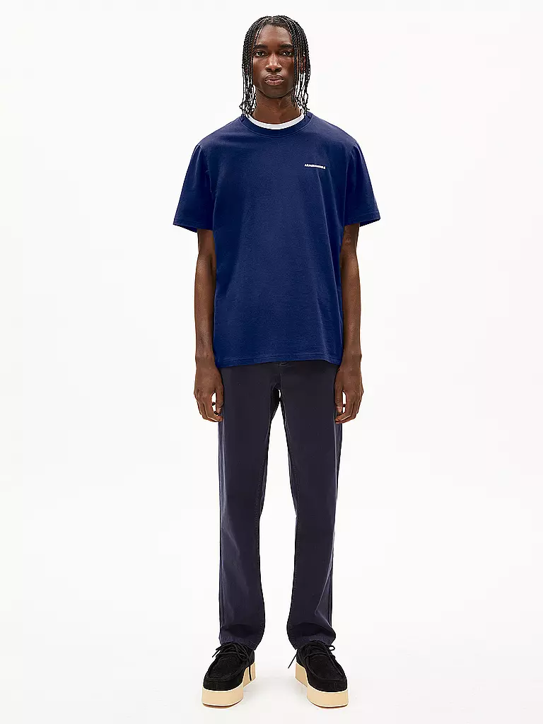 ARMEDANGELS | T-Shirt MAARKOS | Bleu foncé