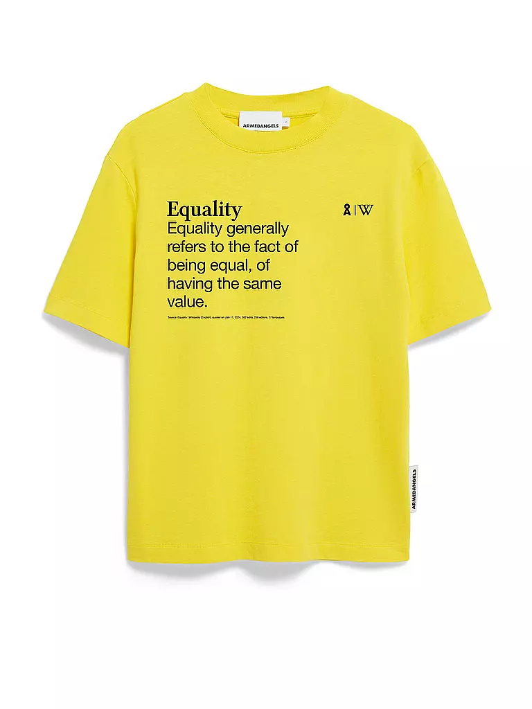 ARMEDANGELS | T-Shirt TARJAA WIKIPEDIA | Jaune