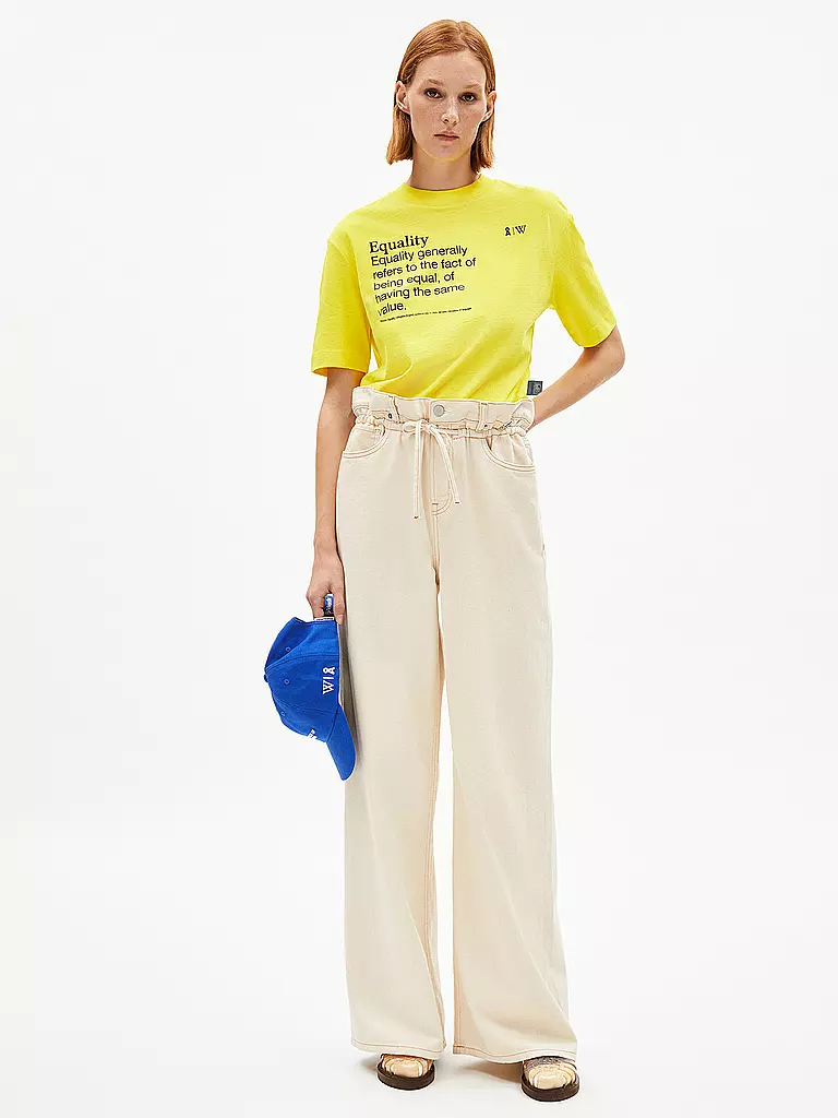 ARMEDANGELS | T-Shirt TARJAA WIKIPEDIA | Jaune