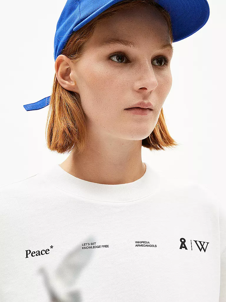 ARMEDANGELS | T-Shirt TARJAA WIKIPEDIA | Blanc