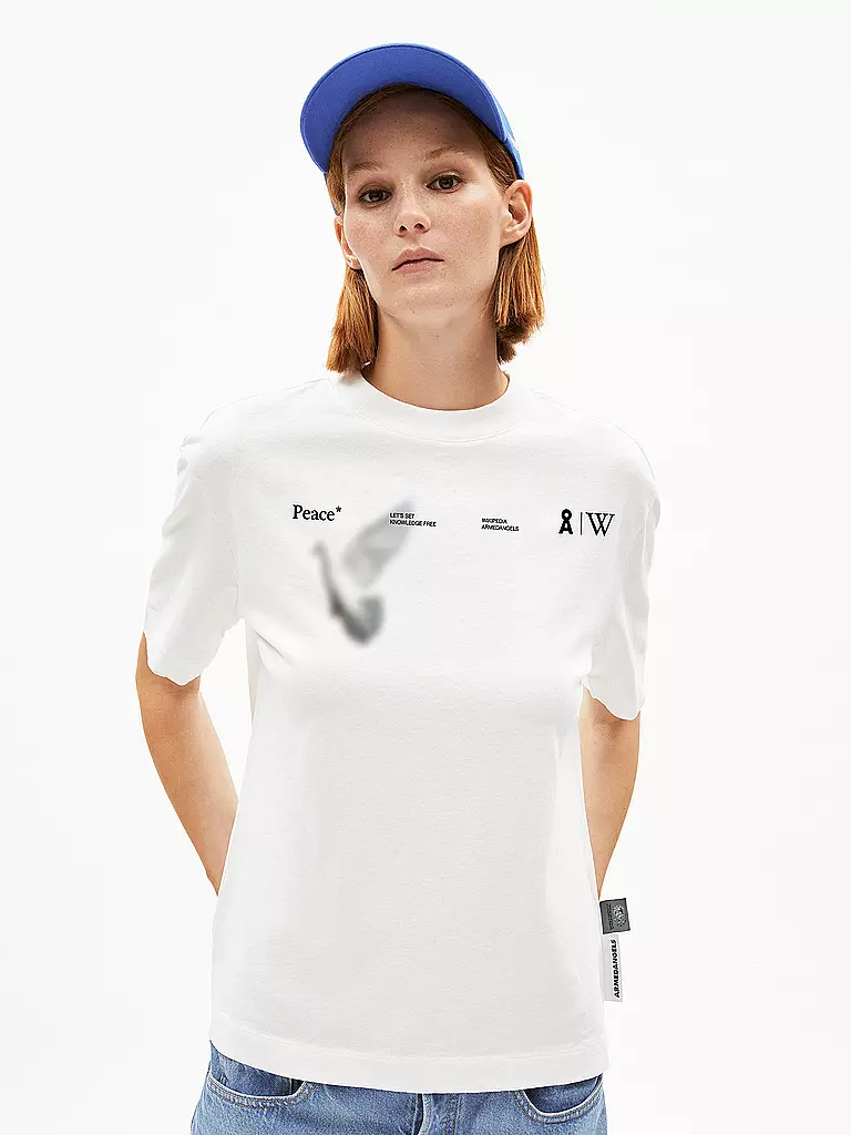 ARMEDANGELS | T-Shirt TARJAA WIKIPEDIA | Blanc