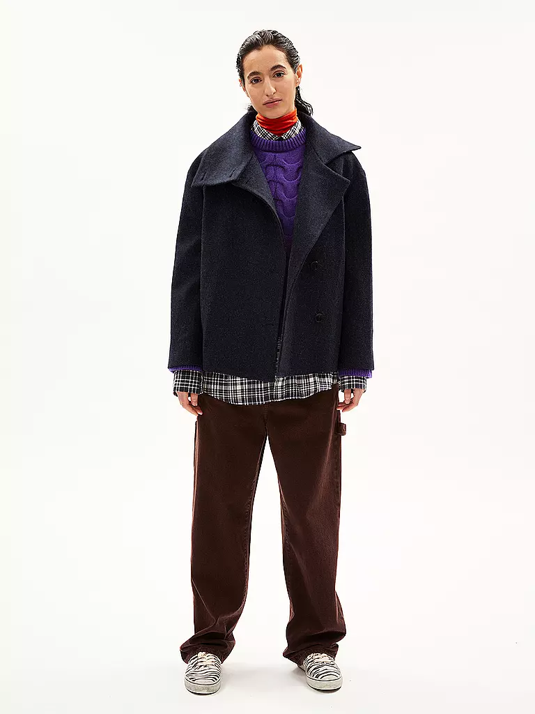 ARMEDANGELS | Wolljacke MAJELAA | Bleu foncé