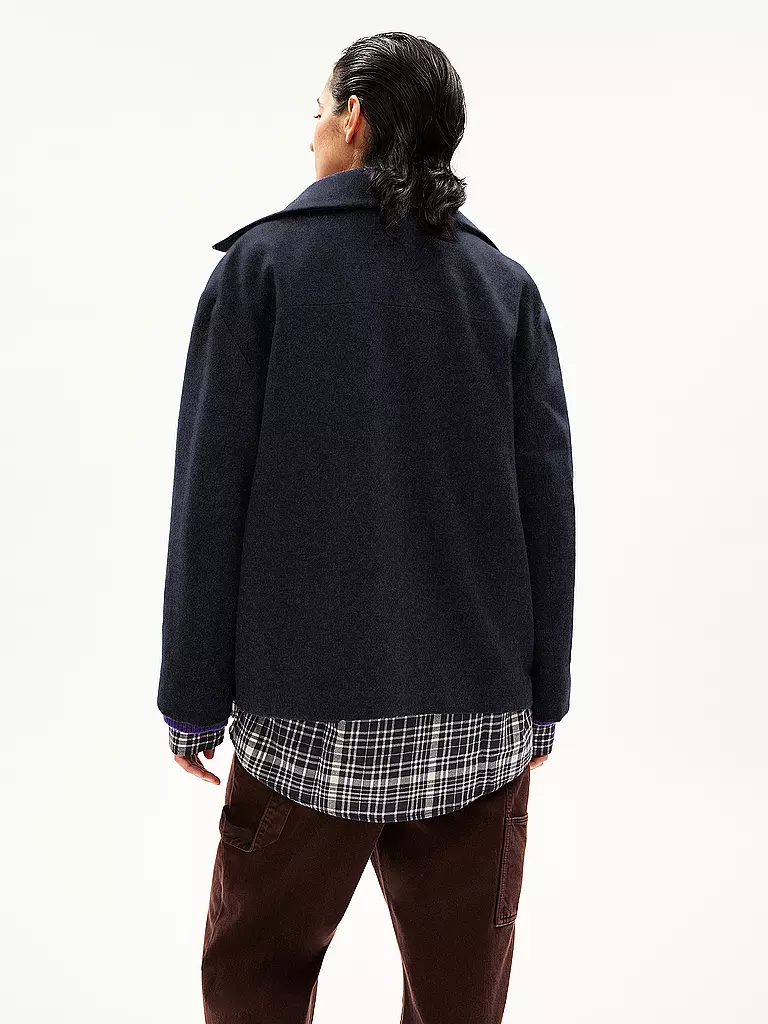 ARMEDANGELS | Wolljacke MAJELAA | Bleu foncé