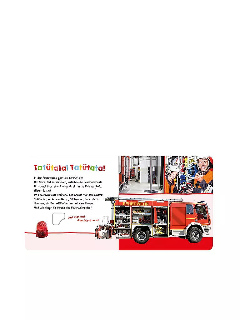 ARS EDITION VERLAG | Hör mal rein, wer kann das sein? - Bei der Feuerwehr | Aucune couleur