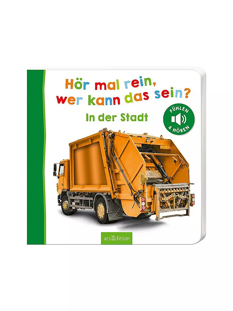 ARS EDITION VERLAG | Livre - Écoute, qui est-ce ? - En ville | Aucune couleur