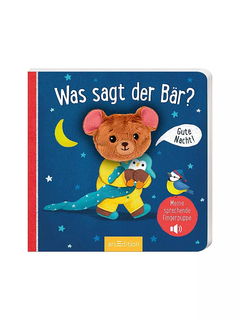 ARS EDITION VERLAG | Livre - Ma marionnette à doigt parlante : Que dit l'ours ? | Aucune couleur