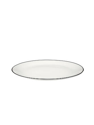 ASA SELECTION | Assiette plate "à table ligne noir" 26,5cm