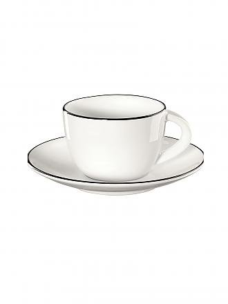 ASA SELECTION | Espressotasse mit Untertasse "à table ligne noir" 70ml