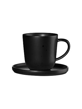 ASA SELECTION | Tasse à expresso avec soucoupe 0,08l Coppa Kuro/Noir