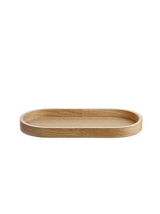 ASA SELECTION | Plateau en bois ovale 23x11cm Chêne Brun