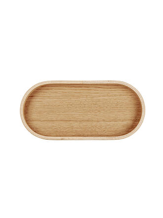 ASA SELECTION | Plateau en bois ovale 23x11cm Chêne Brun