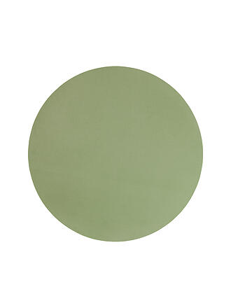 ASA SELECTION | Set de table 38cm rond aspect cuir Sauge