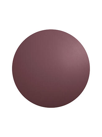 ASA SELECTION | Set de table 38cm rond aspect cuir prune