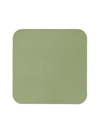ASA SELECTION | Sous-verres 4 pièces aspect cuir 10x10cm Sauge