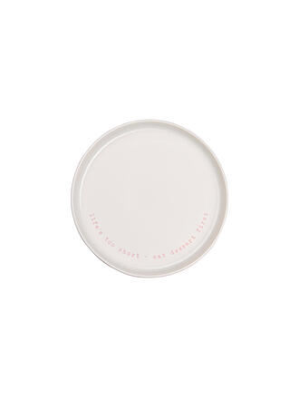 ASA SELECTION | Assiette à dessert LIFE IS TOO SHORT 22cm Rose