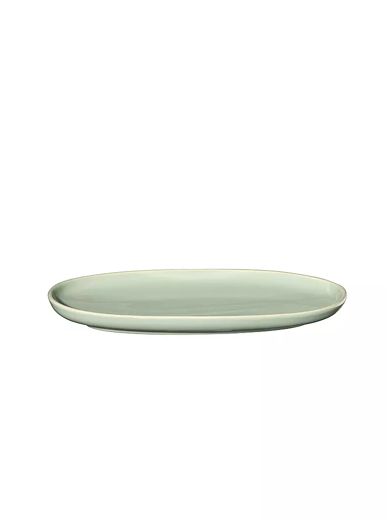 ASA SELECTION | Assiette à apéritif ovale 20x10cm SEMANA Herb | mint
