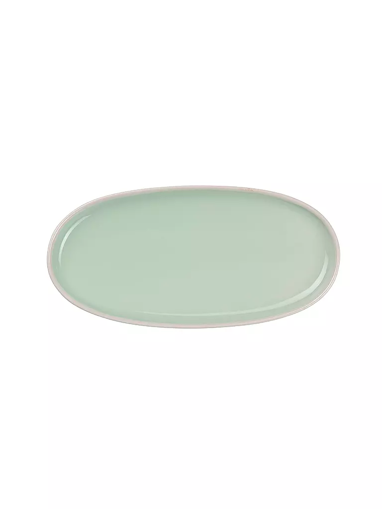 ASA SELECTION | Assiette à apéritif ovale 20x10cm SEMANA Herb | mint