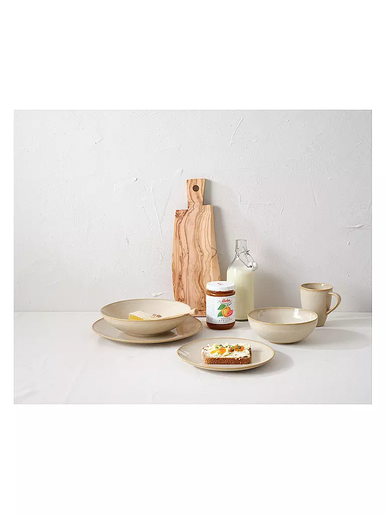 ASA SELECTION | Assiette à soupe / pâtes JOLIE 22,5cm Crema | 