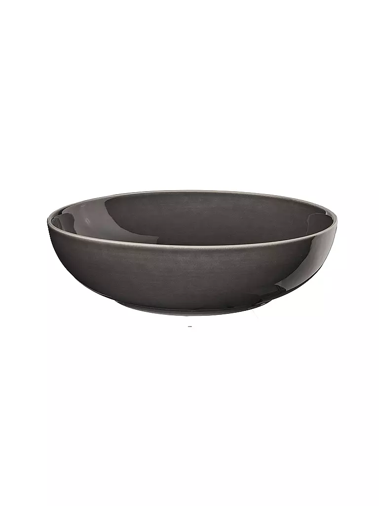 ASA SELECTION | Assiette à soupe/pâtes 21cm SEMANA Caviar | grau