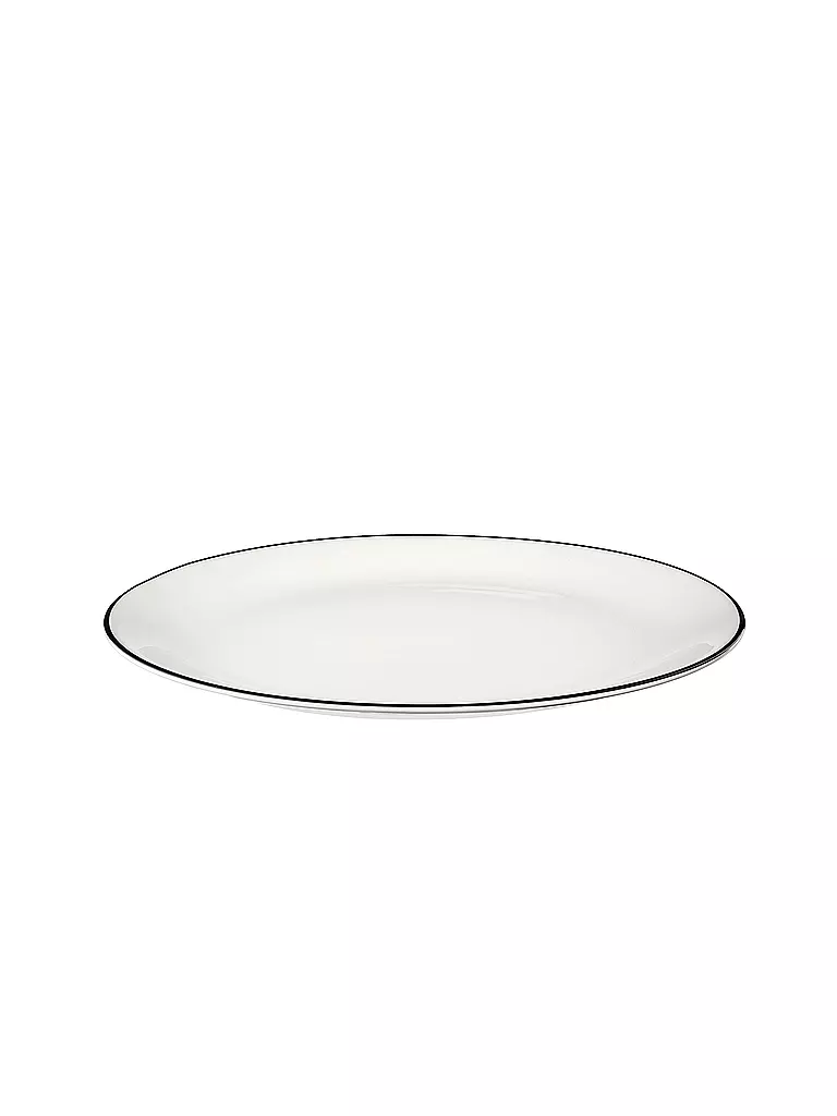 ASA SELECTION | Assiette plate "à table ligne noir" 26,5cm | weiss