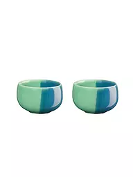 ASA SELECTION | Coquetiers Lot de 2 JOY 4,7x3cm Strawberry Smoothie | Vert clair