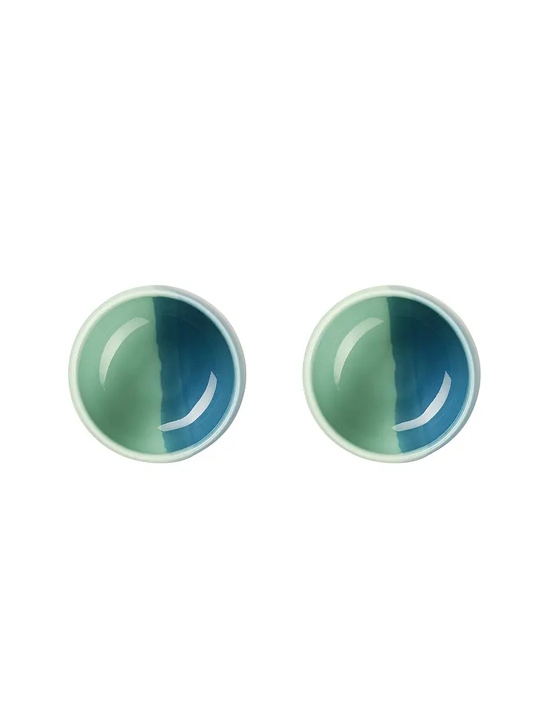 ASA SELECTION | Coquetiers Lot de 2 JOY 4,7x3cm Blueberry Smoothie | Vert clair