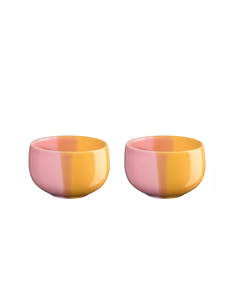ASA SELECTION | Coquetiers Lot de 2 JOY 4,7x3cm Smoothie Fruit de la Passion | Jaune