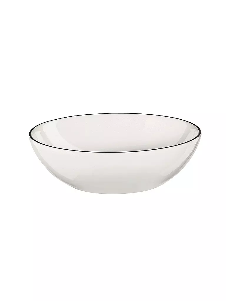 ASA SELECTION | Coupe "à table ligne noir" 15,5cm  | Blanc