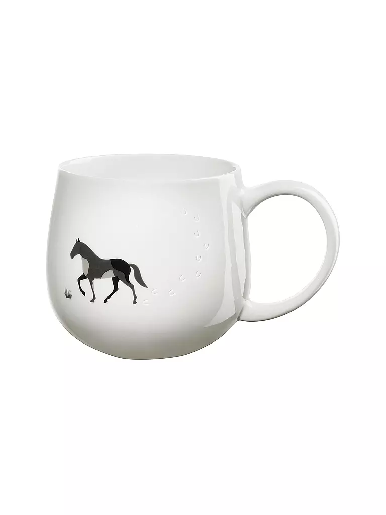 ASA SELECTION | Henkelbecher 0,4l MAGU-FOOTPRINTS Cheval | weiss