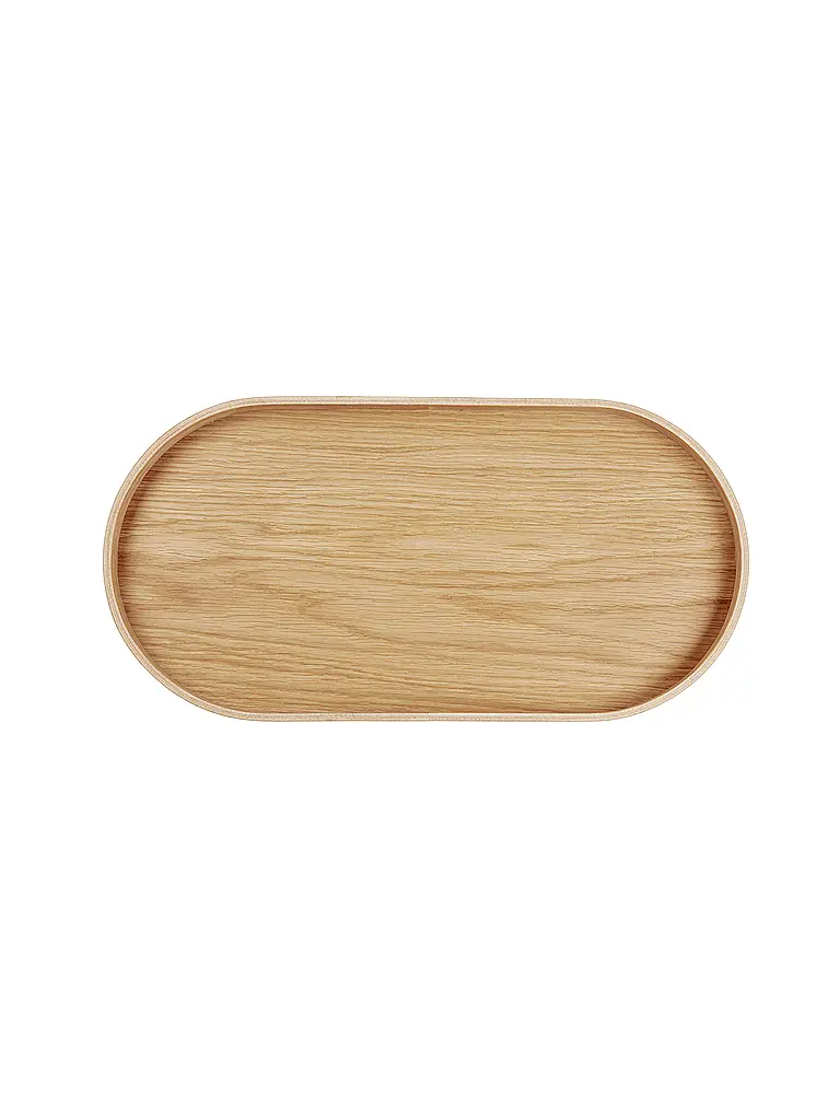ASA SELECTION | Holzblatte ovale 35,5x16,5cm Chêne Brun | Marron clair