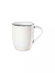 ASA SELECTION | Mug "à table ligne noir" 350ml | Blanc