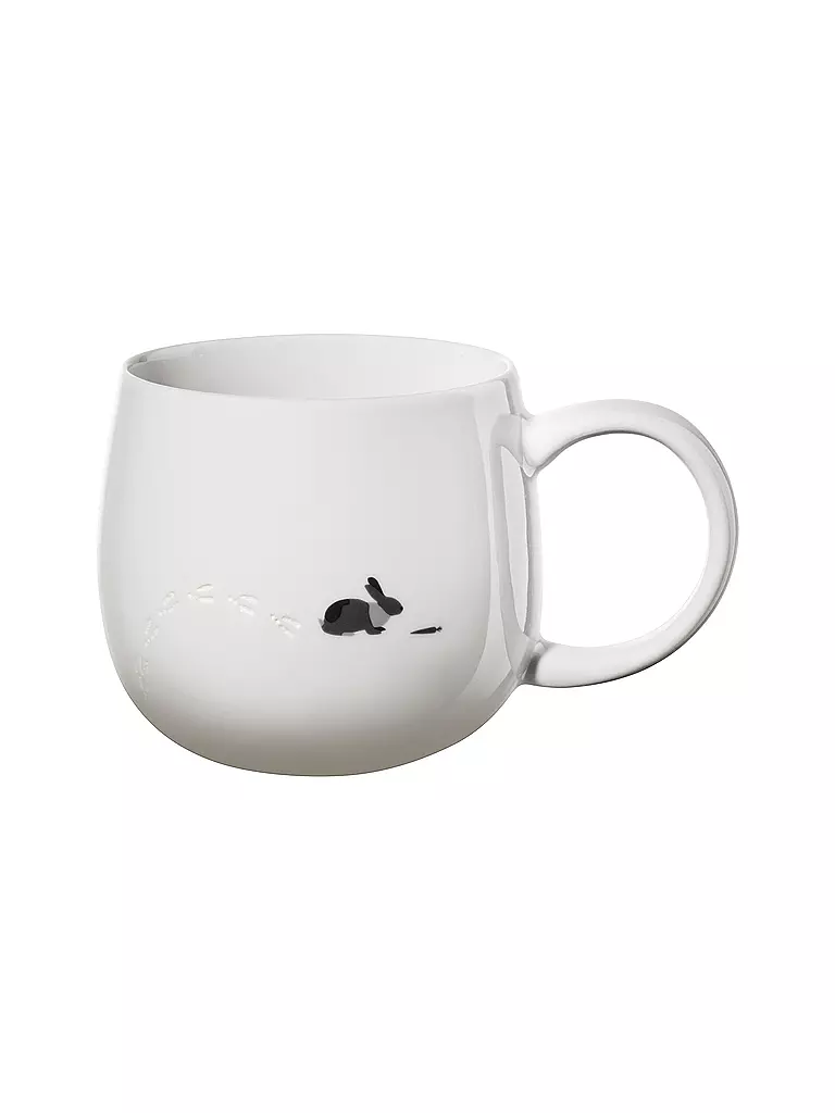ASA SELECTION | Mug 0,4l MAGU-FOOTPRINTS Rabbit | Blanc