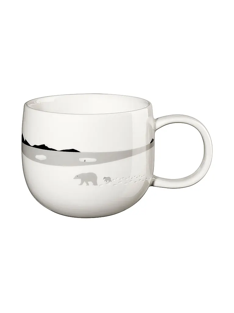 ASA SELECTION | Mug de Noël avec anse 0,4l Pôle Nord | Blanc