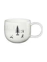 ASA SELECTION | Mug de Noël avec anse 0,4l Skiddng Xmas | Blanc
