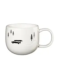 ASA SELECTION | Mug de Noël avec anse 0,4l Skiddng Xmas | Blanc