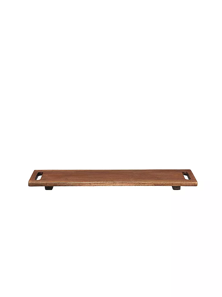 ASA SELECTION | Planche en bois avec pieds "Wood" 60x13cm (Acacia Massif) | braun