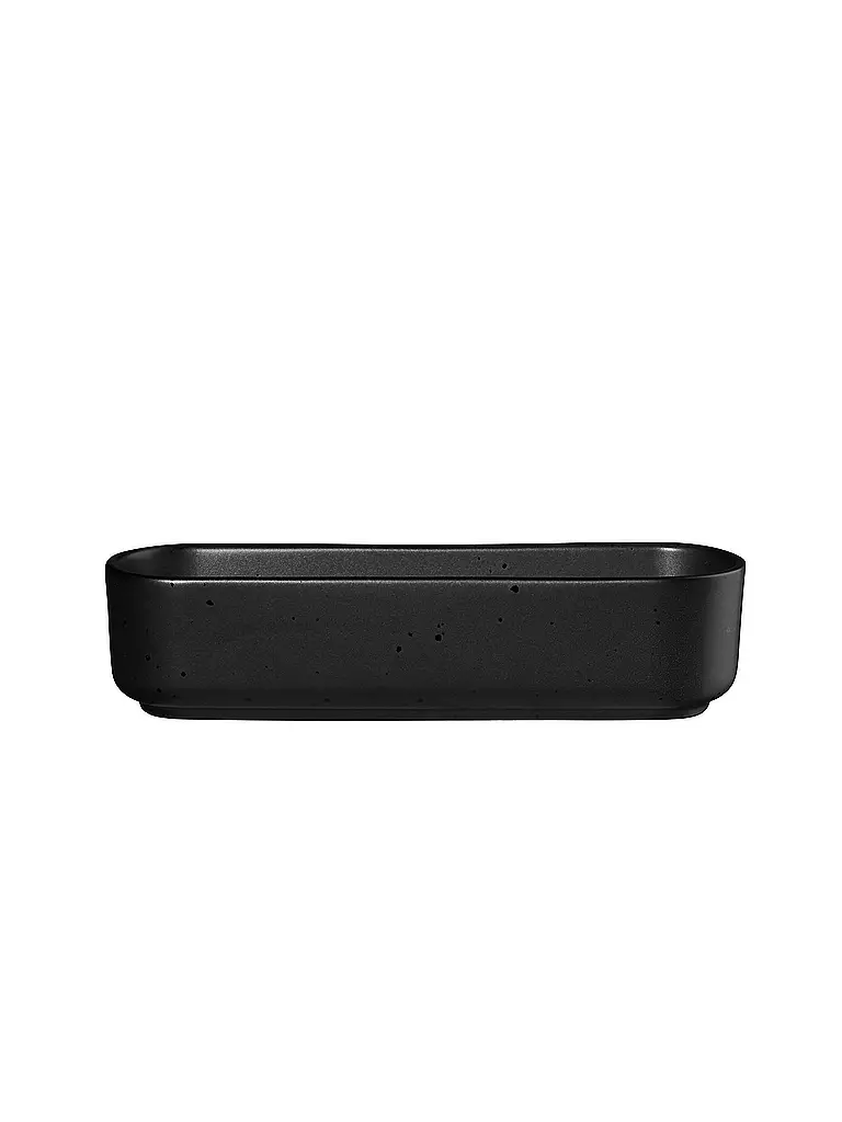 ASA SELECTION | Plat à snacks ovale 15x4,35cm Coppa Kuro/Noir | schwarz