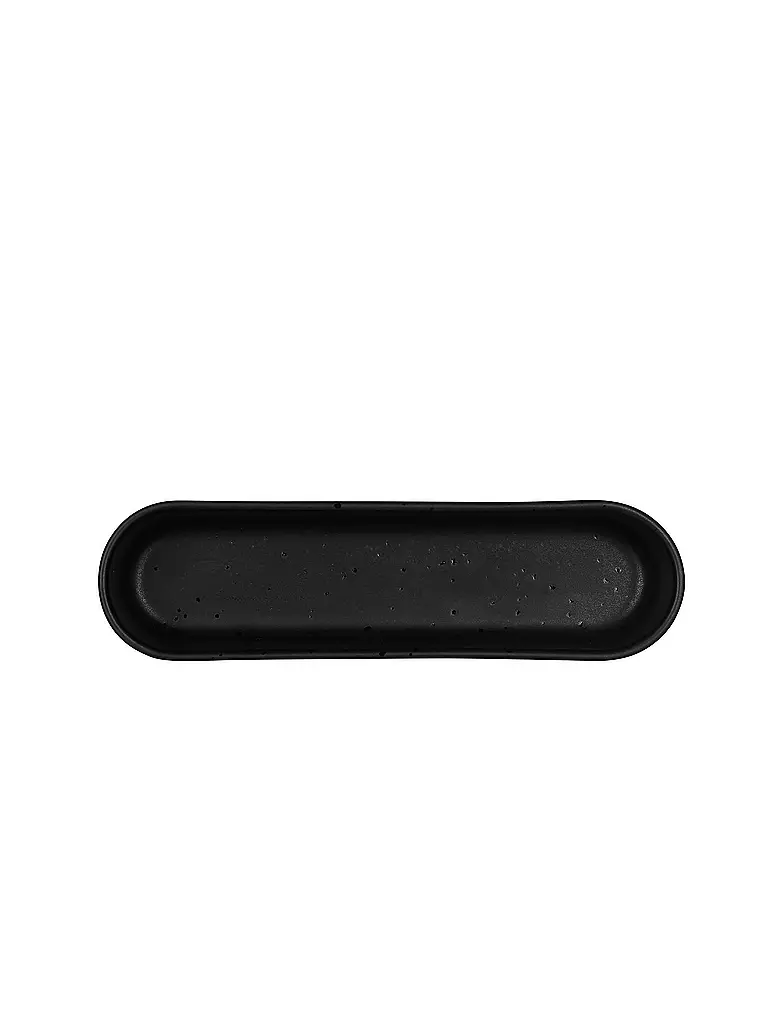 ASA SELECTION | Plat à snacks ovale 15x4,35cm Coppa Kuro/Noir | schwarz