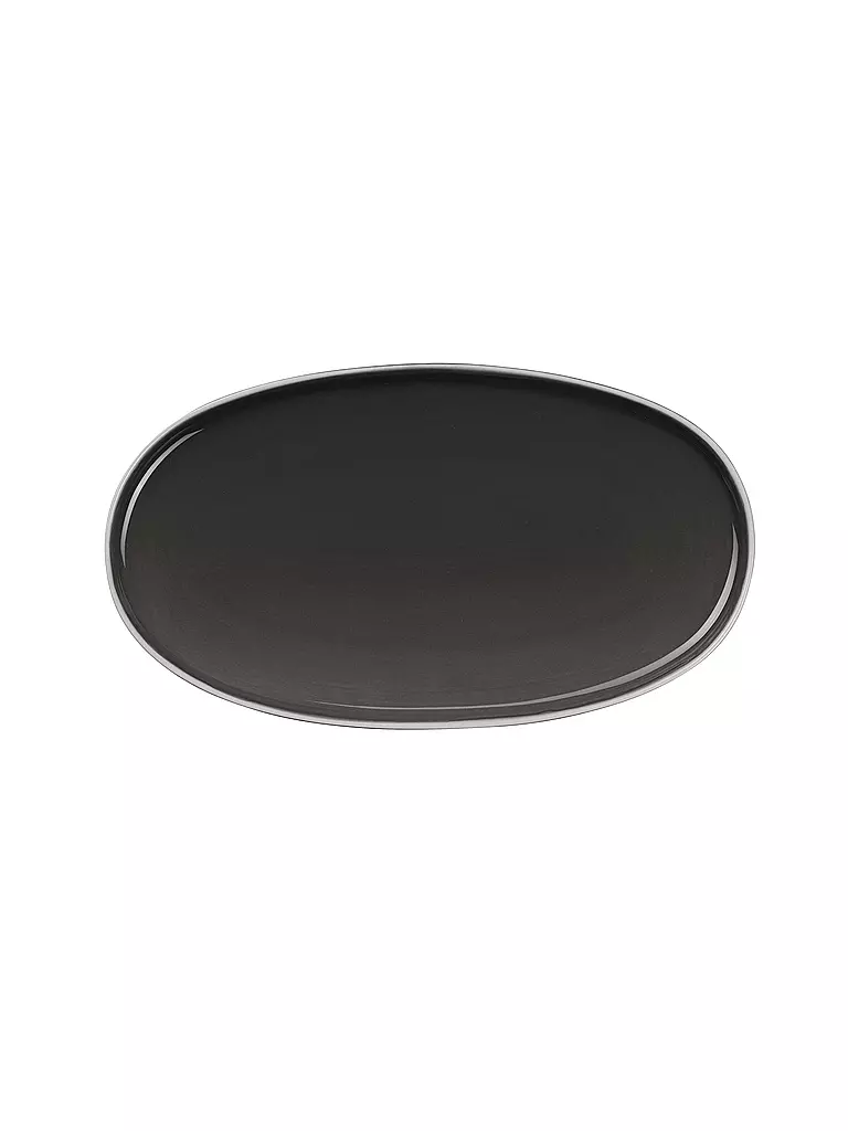 ASA SELECTION | Plat ovale 28,5x16cm SEMANA Caviar | grau