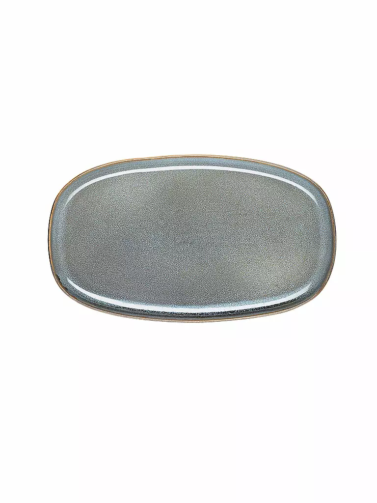 ASA SELECTION | Plat ovale 31x18cm Saisons Denim | hellblau