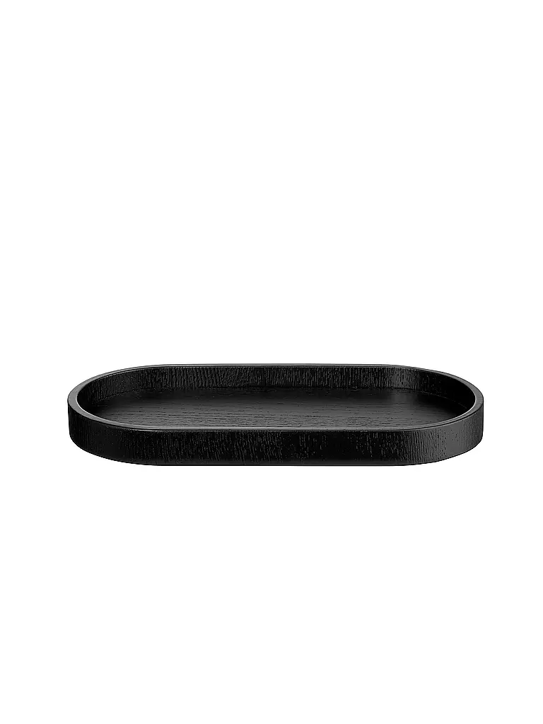 ASA SELECTION | Plateau en bois ovale 23x11cm Noir | schwarz
