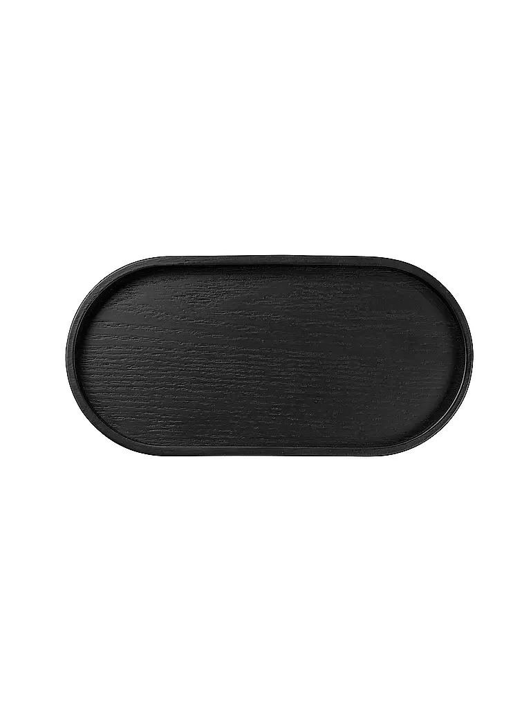 ASA SELECTION | Plateau en bois ovale 23x11cm Noir | schwarz