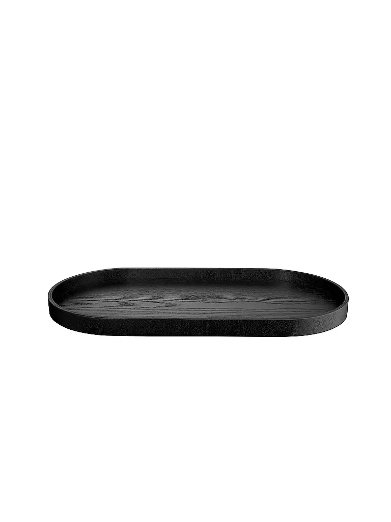 ASA SELECTION | Plateau en bois ovale 44x22,5cm Noir | schwarz