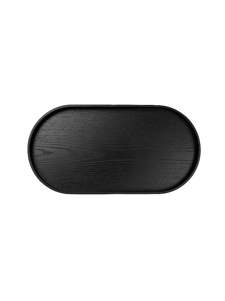 ASA SELECTION | Plateau en bois ovale 44x22,5cm Noir | schwarz