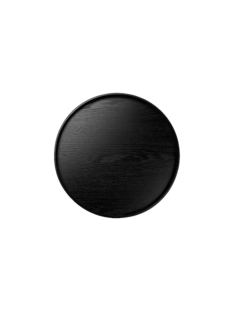 ASA SELECTION | Plateau sur pied rond 40cm BOIS DE SAULE noir | schwarz
