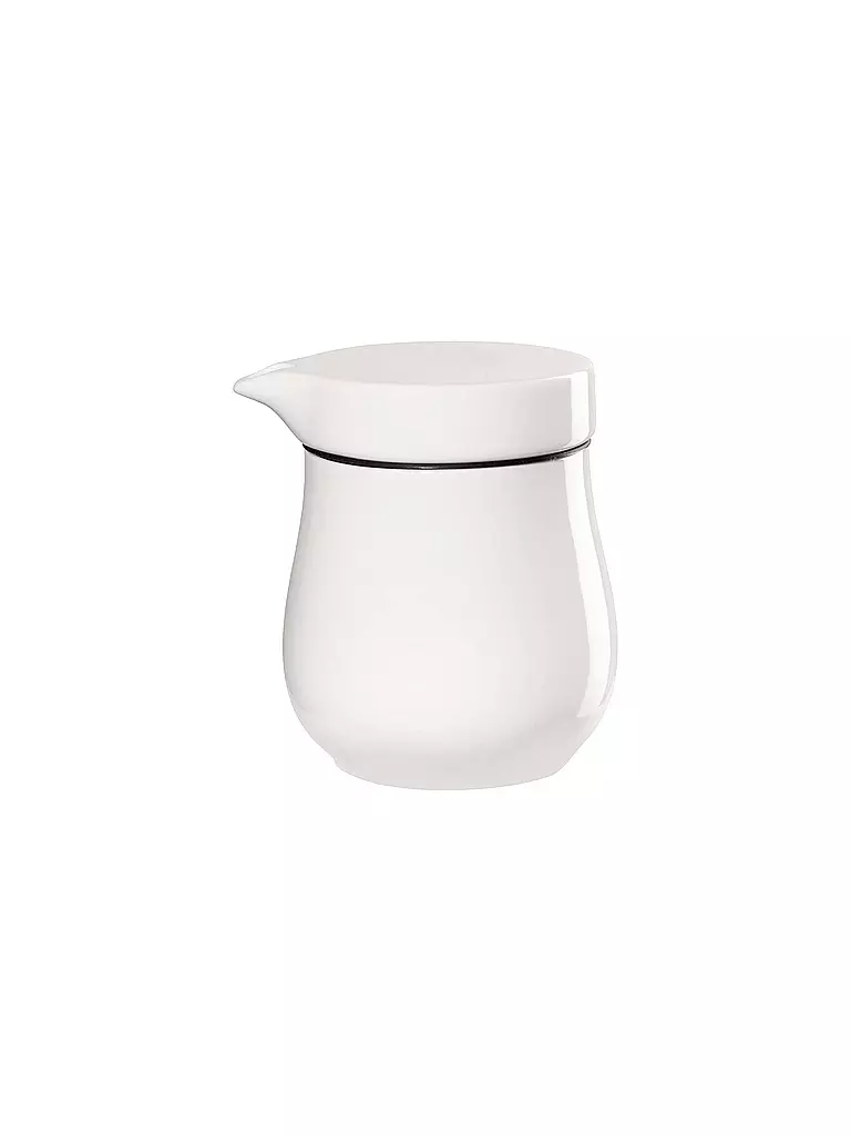 ASA SELECTION | Saucière avec couvercle double paroi 9x7x10cm "A Table Fine" | Blanc