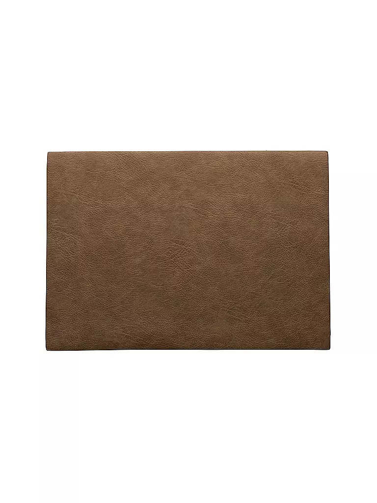 ASA SELECTION | Set de table "Cuir Végan" 46x33cm (Toffee) | camel